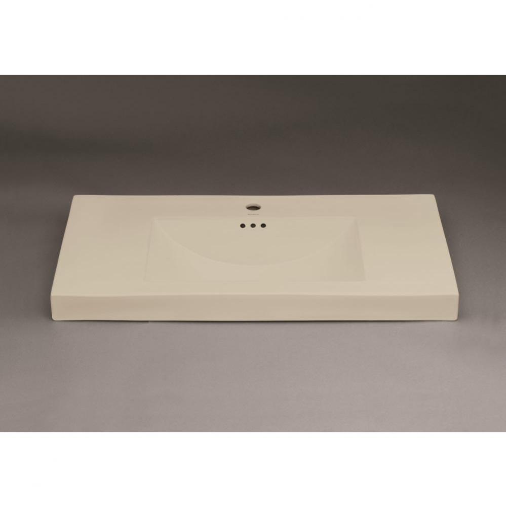 37'' Evin™  Ceramic Sinktop with Single Faucet Hole in White