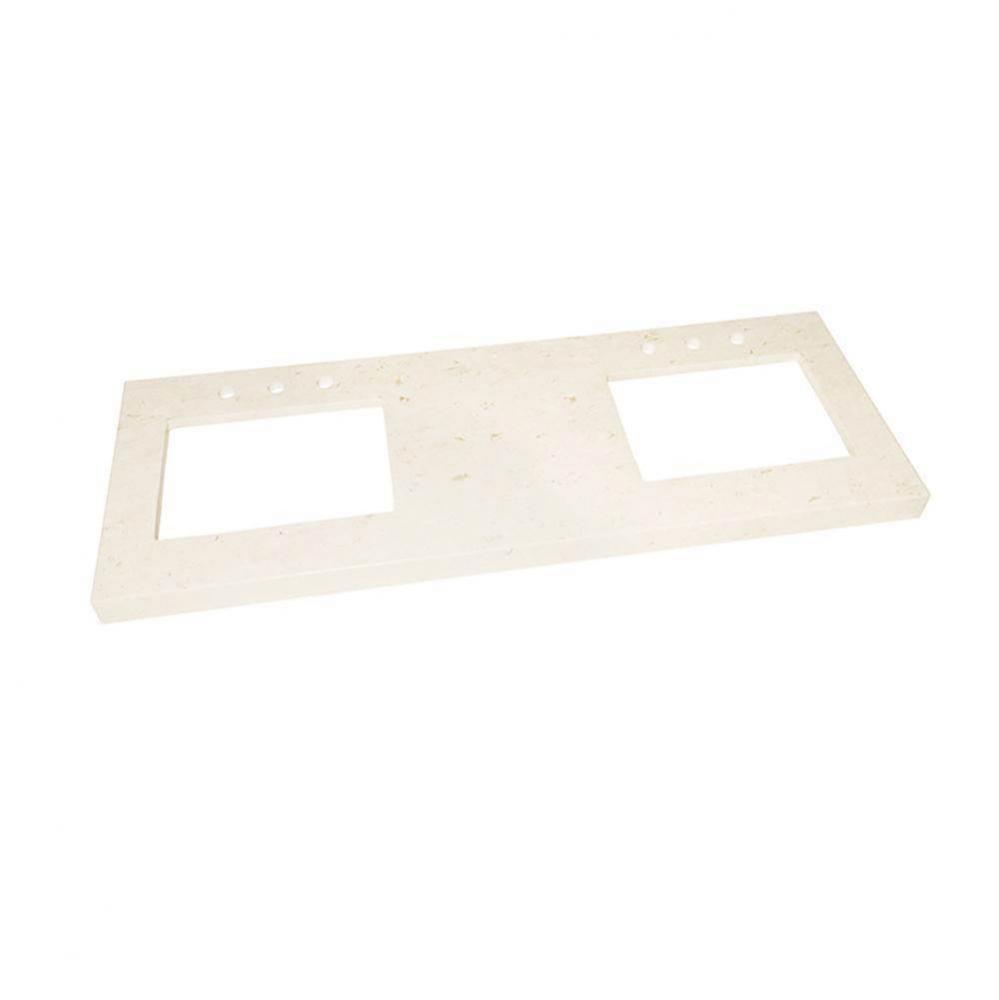 61'' x 22'' WideAppeal™ Marble Vanity Top in Cream Beige - 2 3/4''