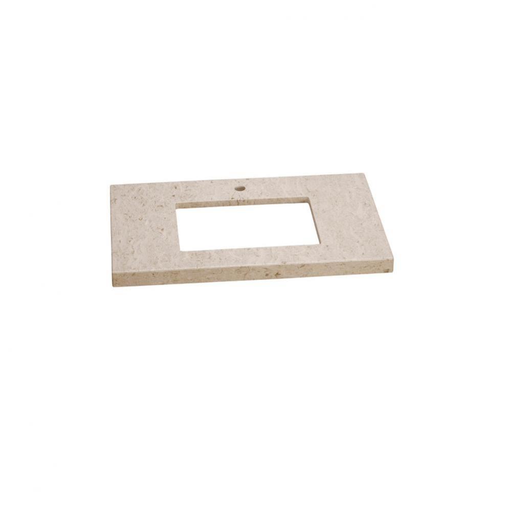 32'' x 19'' WideAppeal™  Marble Vanity Top in Cream Beige - 2'' Th