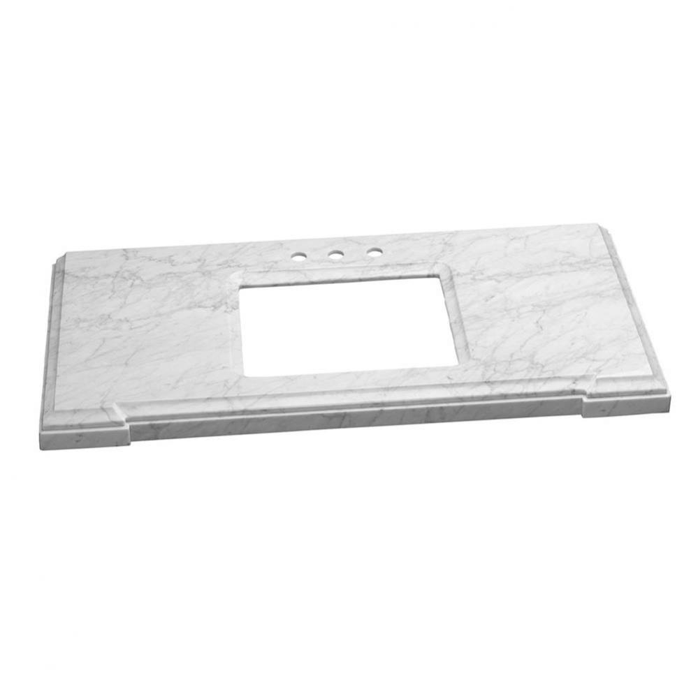 37'' x 22'' Torino Marble Vanity Top in Carrara White