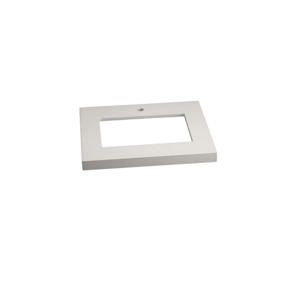 25'' x 22'' TechStone™  WideAppeal™Vanity Top in Solid White - 2'&apo