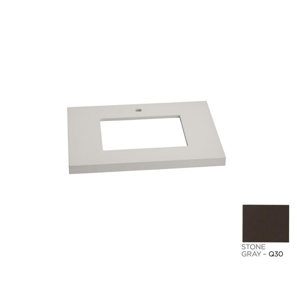 31'' x 22'' TechStone™  WideAppeal™Vanity Top in Stone Gray - 2'&apos