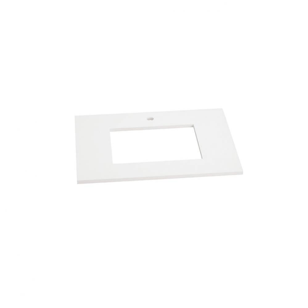 24'' x 19'' TechStone™  Vanity Top in Solid White - 3/4'' Thick