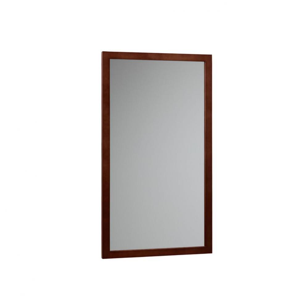 18'' Alina Contemporary Solid Wood Framed Bathroom Mirror in Dark Cherry