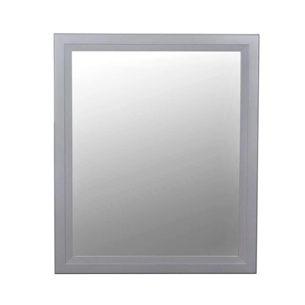 30'' Reuben Transitional  Solid Wood Framed Bathroom Mirror in Empire Gray