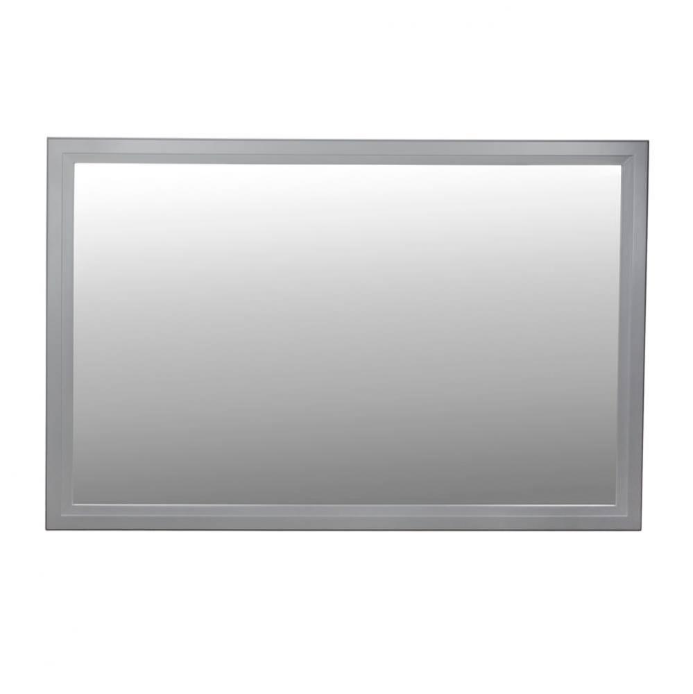 60'' Reuben Solid Wood Framed Bathroom Mirror in Empire Gray