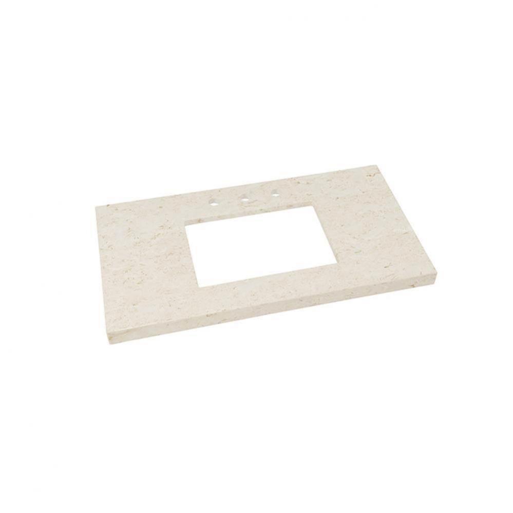 37'' x 19'' WideAppeal™  Marble Vanity Top in Cream Beige - 2'' Th