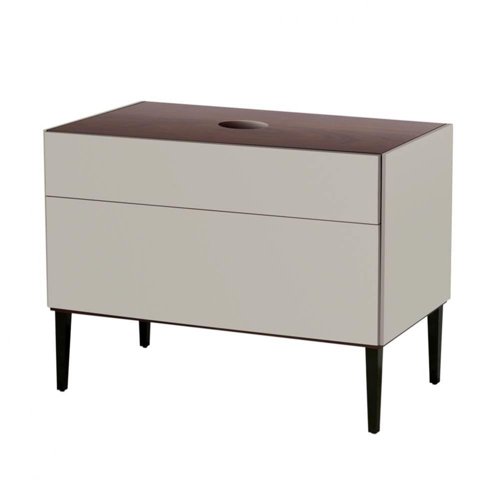 39'' Noce Bathroom Vanity Base - Sabbia Beige