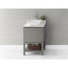 Ronbow 034823-E12 - 23'' Ariella Bathroom Vanity Base Cabinet with Leg in Slate Gray