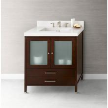 Ronbow 039230-1-H01 - 30'' Juno Bathroom Vanity Cabinet Base in Dark Cherry