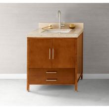 Ronbow 039230-3-H01 - 30'' Juno Bathroom Vanity Cabinet Base in Dark Cherry