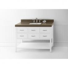 Ronbow 052748-W01 - 48'' Newcastle Bathroom Vanity Cabinet Base in White