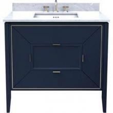 Ronbow 054036-F22 - 36'' Amora Bathroom Vanity Cabinet Base in Navy