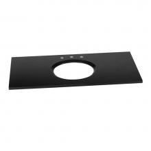 Ronbow 301149-8-AB - 49'' x 22'' Granite Vanity Top in Absolute Black with 8'' Widespread