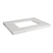 Ronbow 303331-8-CW - 31'' x 22'' WideAppeal™ Marble Vanity Top in Carrara White - 2'' T