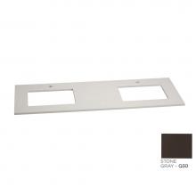 Ronbow 362261-1D-Q30 - 61'' x 22'' TechStone™  Vanity Top in Stone Gray - 3/4'' Thick