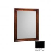 Ronbow 606127-B01 - 27'' William Traditional Solid Wood Framed Bathroom Mirror in Antique Black