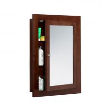 Ronbow 618125-H01 - 24'' Raine Contemporary Solid Wood Framed Medicine Cabinet in Dark Cherry