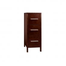 Ronbow 620015-H01 - 15'' Contemporary Freestanding Bathroom Storage Drawer Bank in Dark Cherry