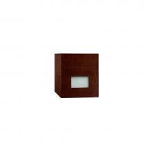 Ronbow 632012-1-H01 - 12'' Wall Mount Drawer Bridge with Glass Front in Dark Cherry