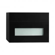 Ronbow 632018-1-B02 - 18'' Wall Mount Drawer Bridge with Glass Front in Black