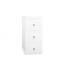 Ronbow 633012-W01 - 12'' Drawer Bridge with Three Drawers in White