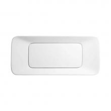 Ronbow E012001-WH - 31'' Level Rectangular Ceramic Vessel Above Counter with out Overflow in White