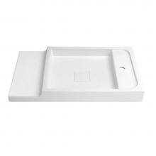 Ronbow E042431-1-WH - 31'' Unity Rectangular Ceramic Vessel Sinktop with Single Faucet with out Overflow in Wh