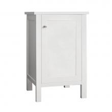 Ronbow 686019-3-E23 - 19'' Albany Bathroom Side Cabinet with Wood Door in Glossy White