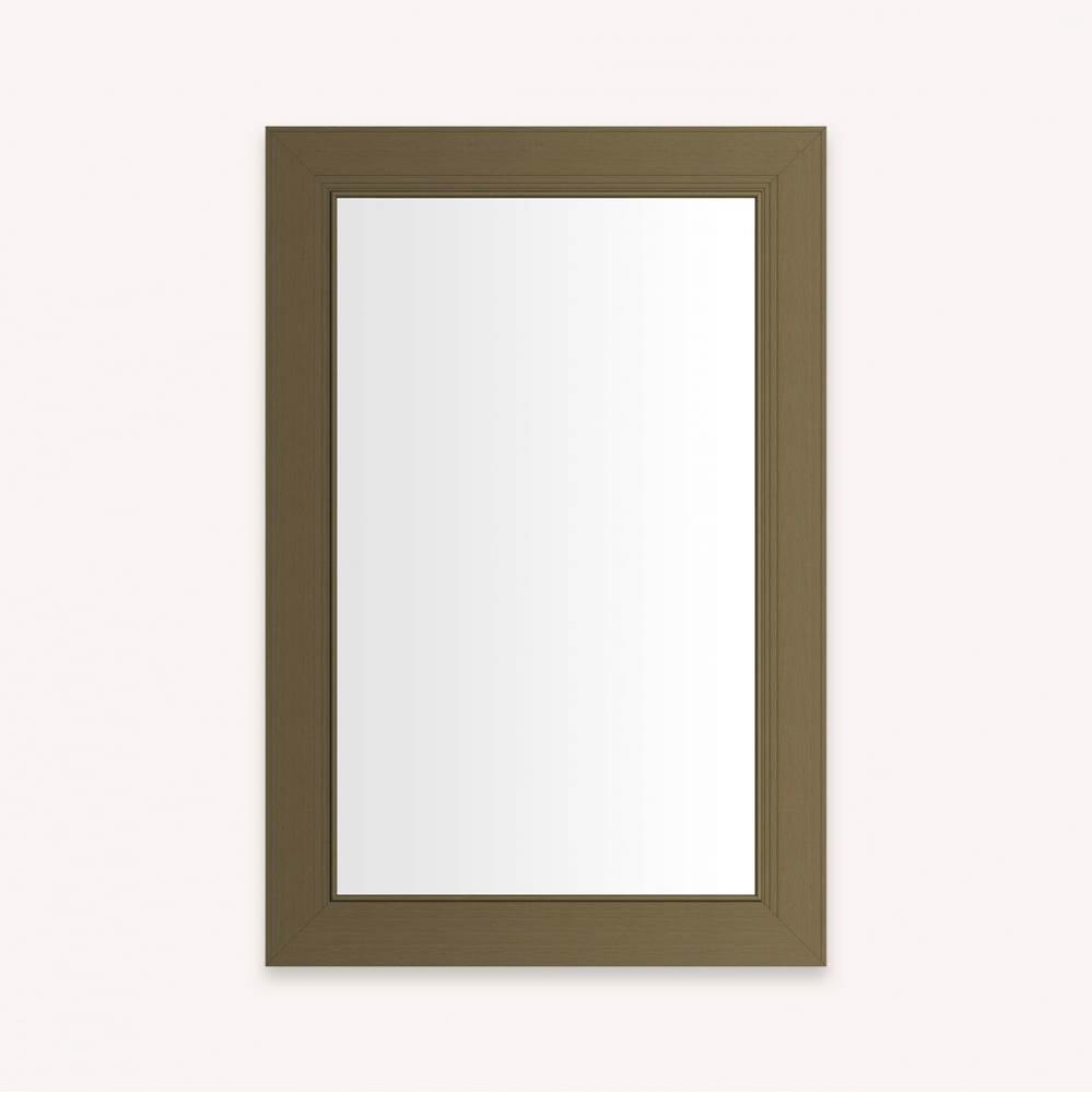 DC FRAMED WALL MIRROR, ME, 20X30, VN BRASS