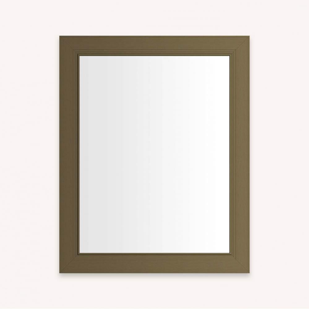 DC FRAMED WALL MIRROR, ME, 24X30, VN BRASS