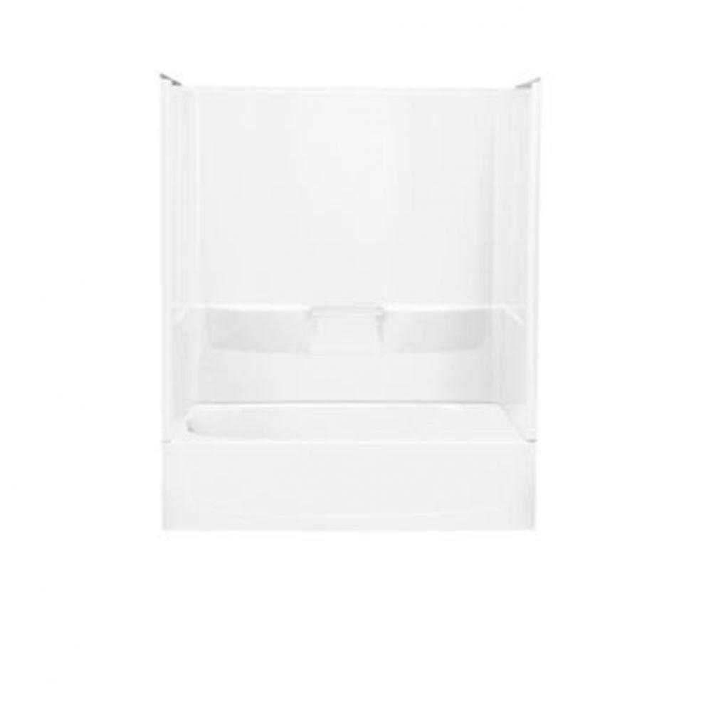 Performa™ 60'' x 29'' bath/shower with left-hand above-floor drain