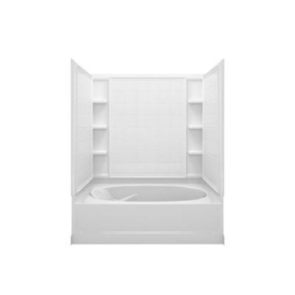 Ensemble™ 60-1/4'' x 42'' bath/shower with right-hand above-floor drain and