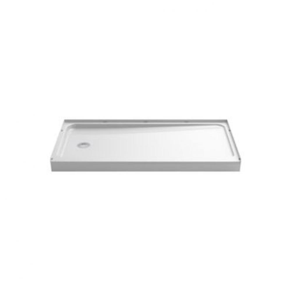 Ensemble™ 60'' x 32'' shower base with left-hand drain