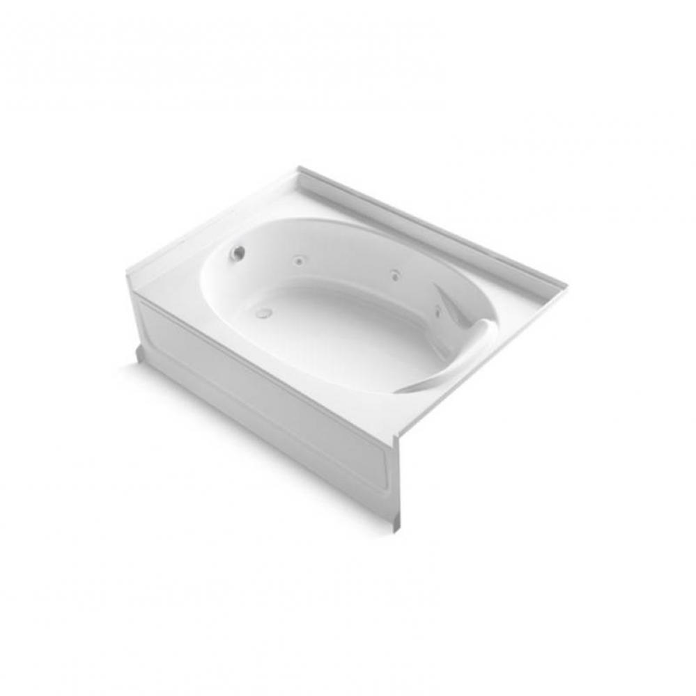 Ensemble, Series 7611, 60'' x 42'' 6 Jet Whirlpool Bath - Left-hand Drain