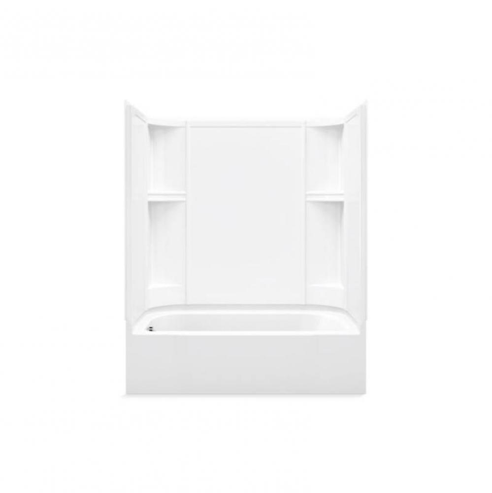 Accord® 60-1/4'' x 30'' smooth bath/shower with Aging in Place backerboar