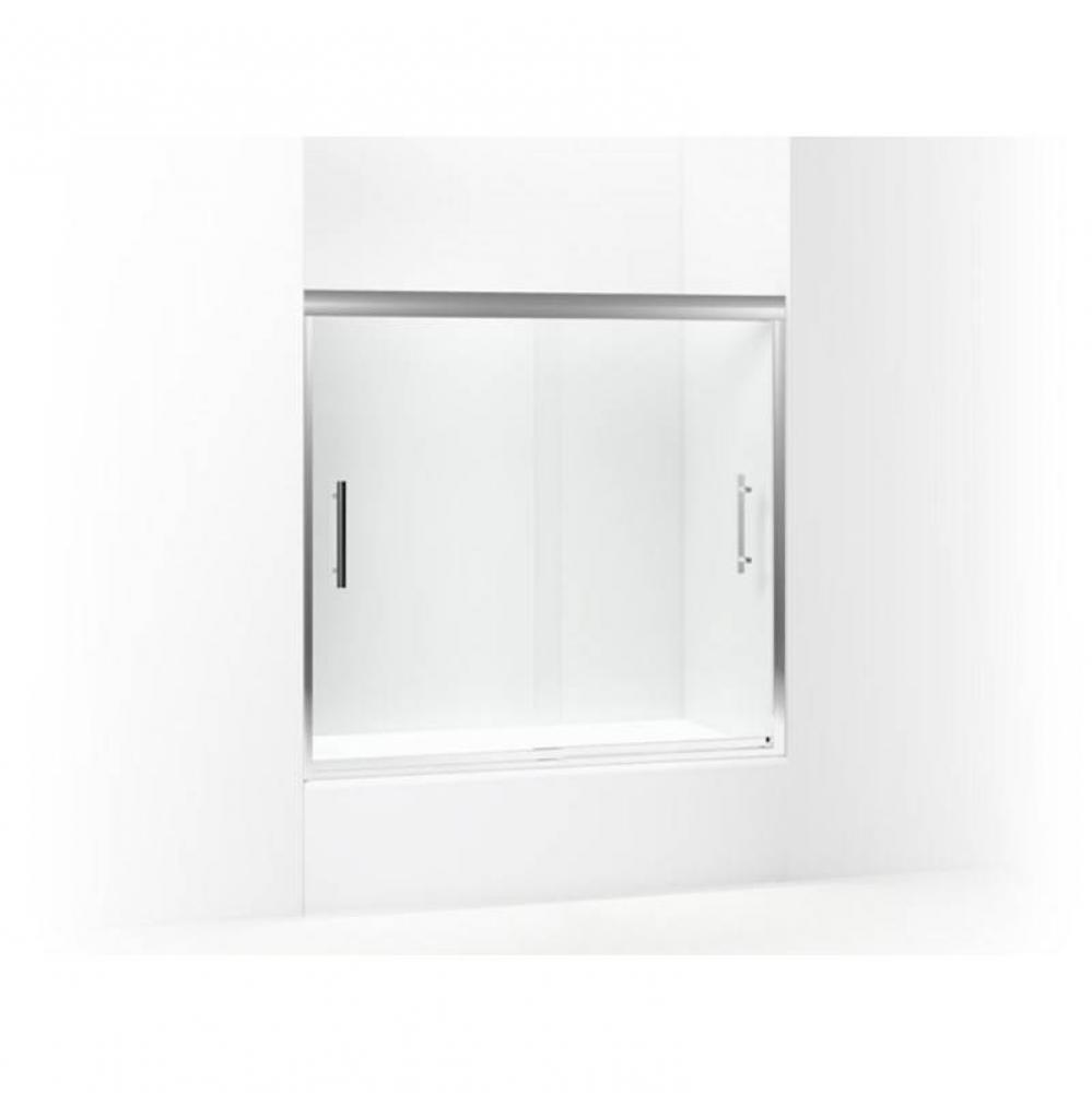 Finesse™ Peak® Frameless sliding bath door 56-5/8''-59-5/8'' W x 55-1/2