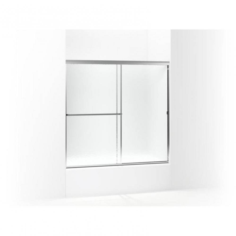 Standard Framed sliding bath door, 56-7/16'' H x 51 - 56'' W, with 1/8'&a