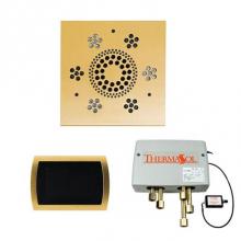 Thermasol WSPSUS-PG - The Wellness Shower Package with SignaTouch Trim Upgraded Square Polished Gold