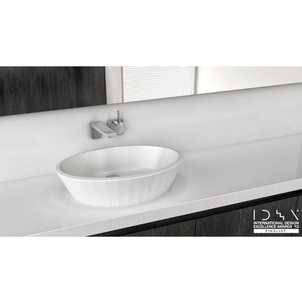 Lav - Couture - 21 X 15 X 4 - Above Mount Vessel - White Matte