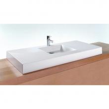 Wet Style VC48C-O-MB-MA - Lav - Cube - 48 X 22 X 4 - Center - Mb O/F - White Matte