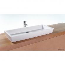 Wet Style VC836A-O-SB-MA - Lav - Cube - 36 X 15 X 4 - Above Mount Vessel - Sb O/F - White Matte