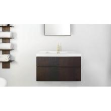 Wet Style FRLM30WM-12 - Furniture Frame Linea Metro Serie - Vanity Wall-Mount 30 X 18 - 2 Drawers, Horse Shoe Drawers - Wa