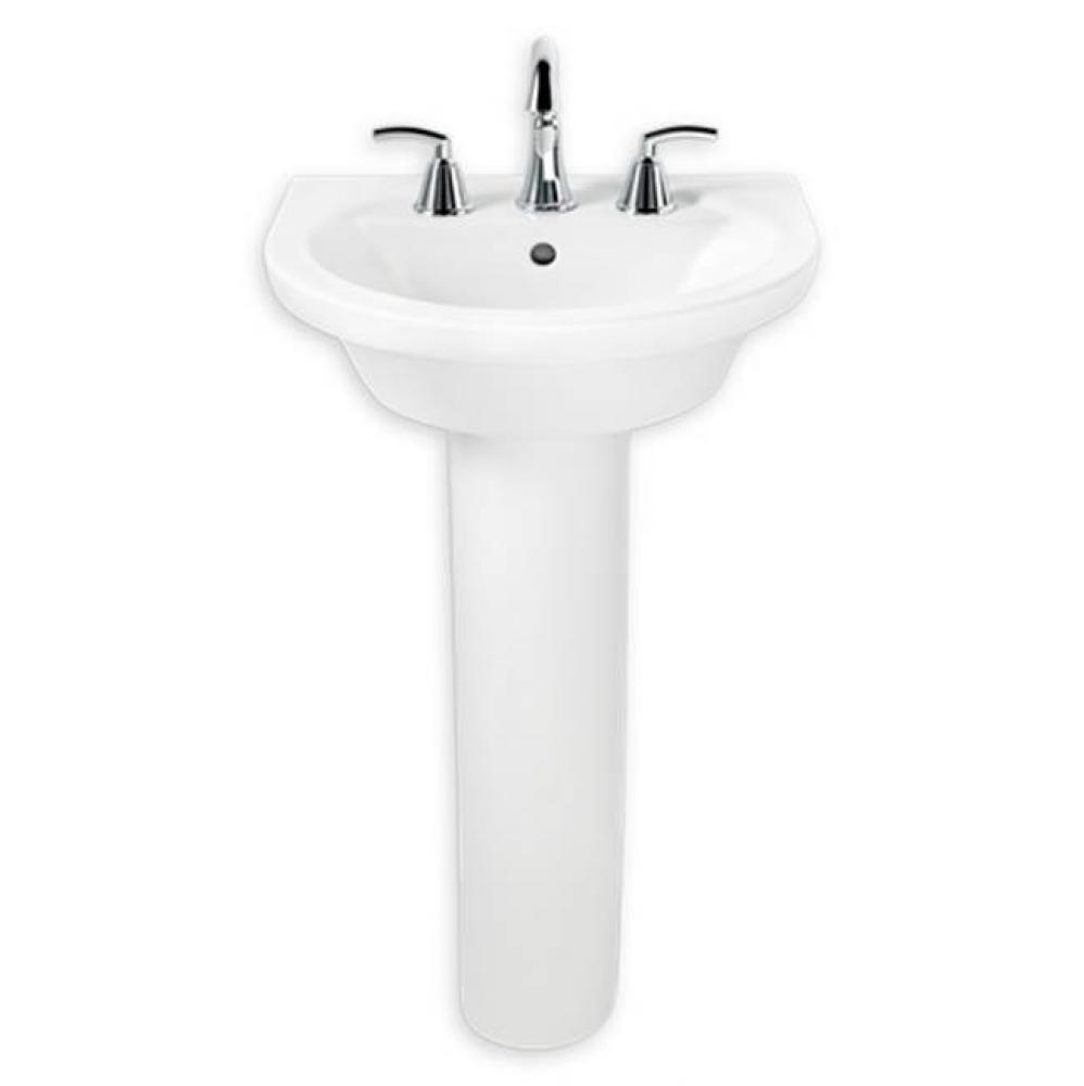 Tropic® Petite 8-Inch Widespread Pedestal Sink Top and Leg Combination