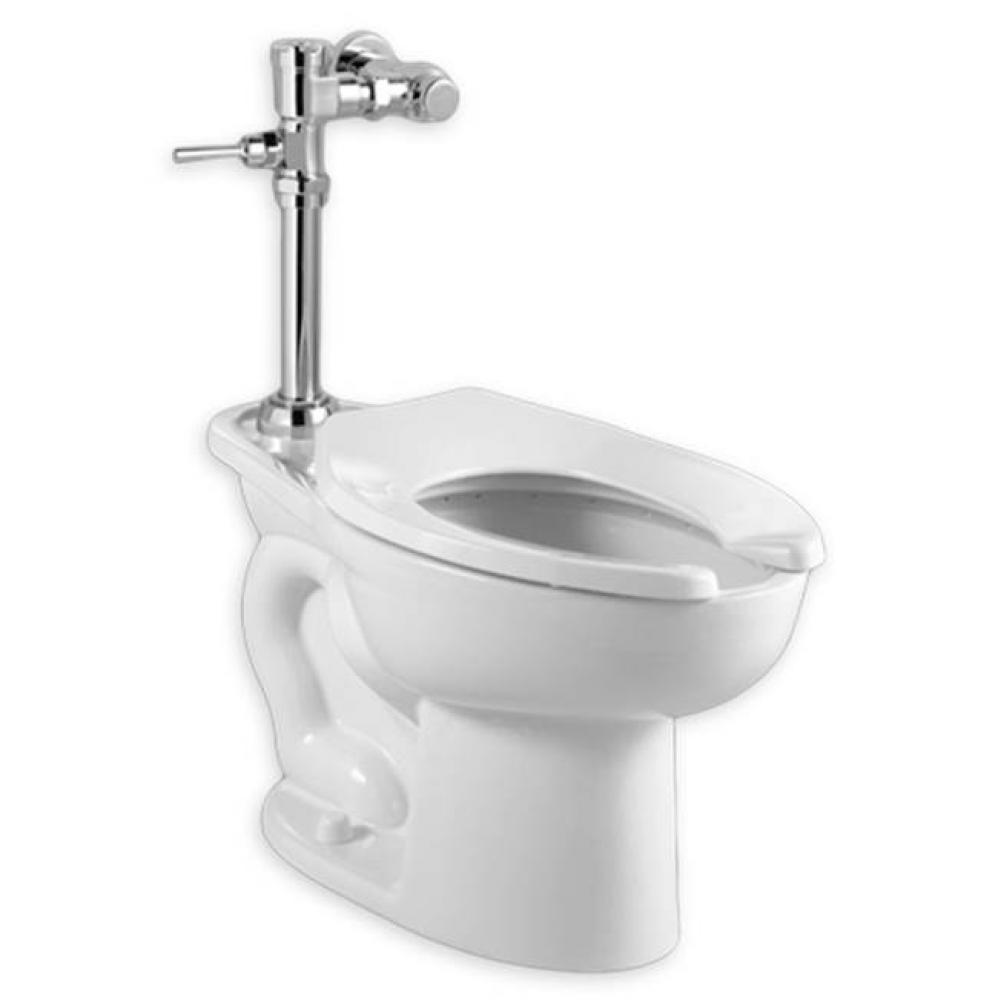 Madera Chair Height EverClean® Toilet System With Manual Piston Flush Valve, 1.28 gpf/4.8 Lpf