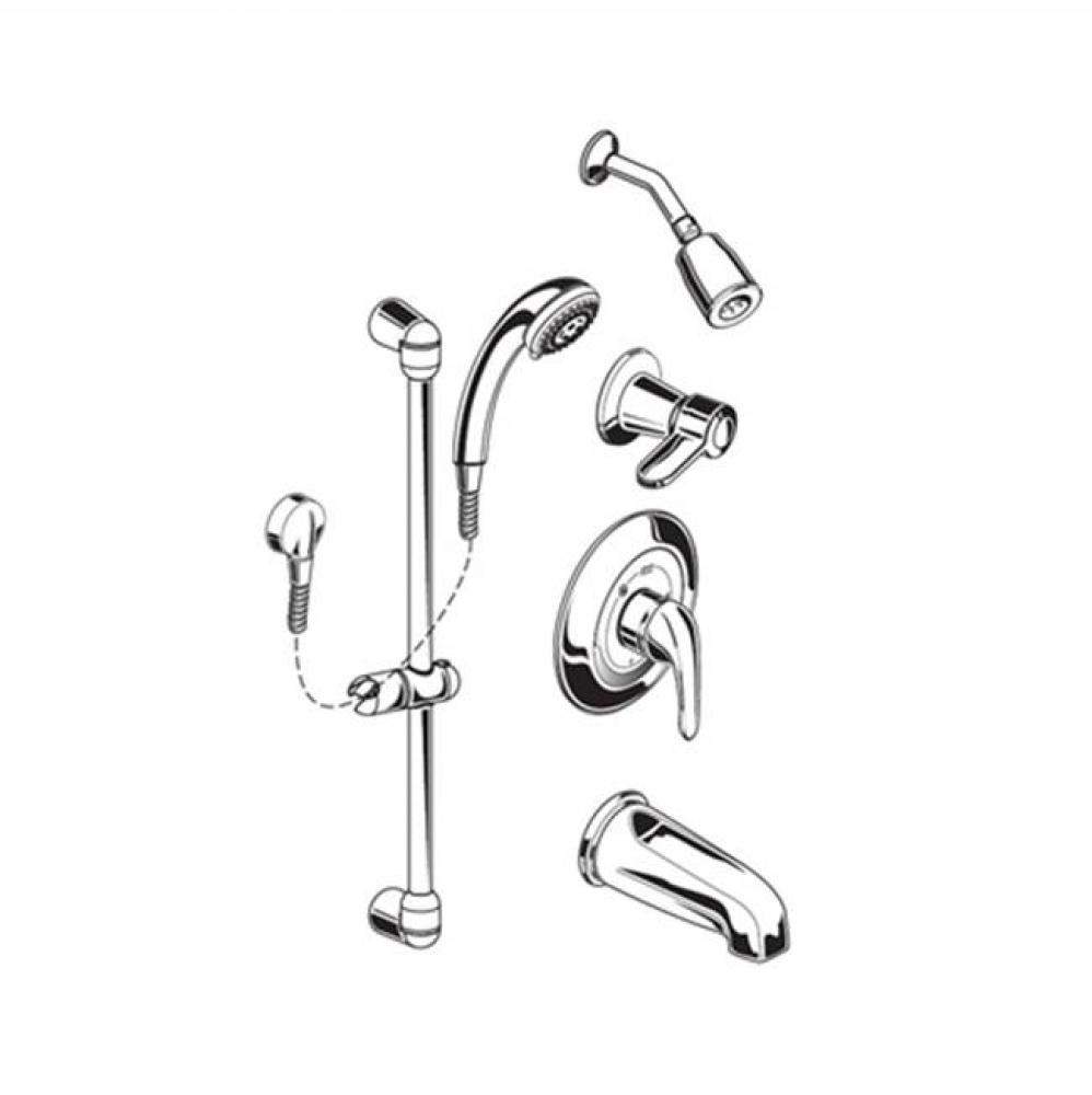 COMMERCIAL SHOWER SYSTEM KIT - 1.5