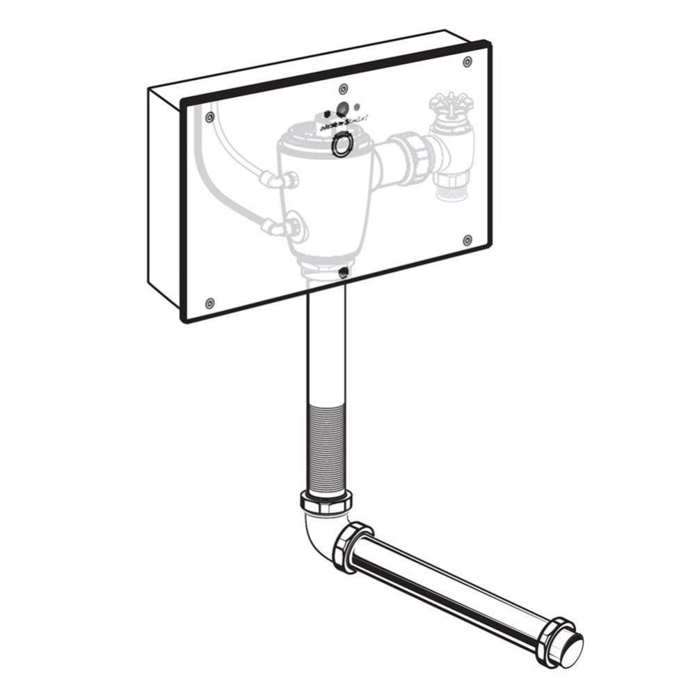 Ultima™ Selectronic Concealed Toilet Flush Valve with Wall Box, Base Model, Piston-Type, 1.1 gpf