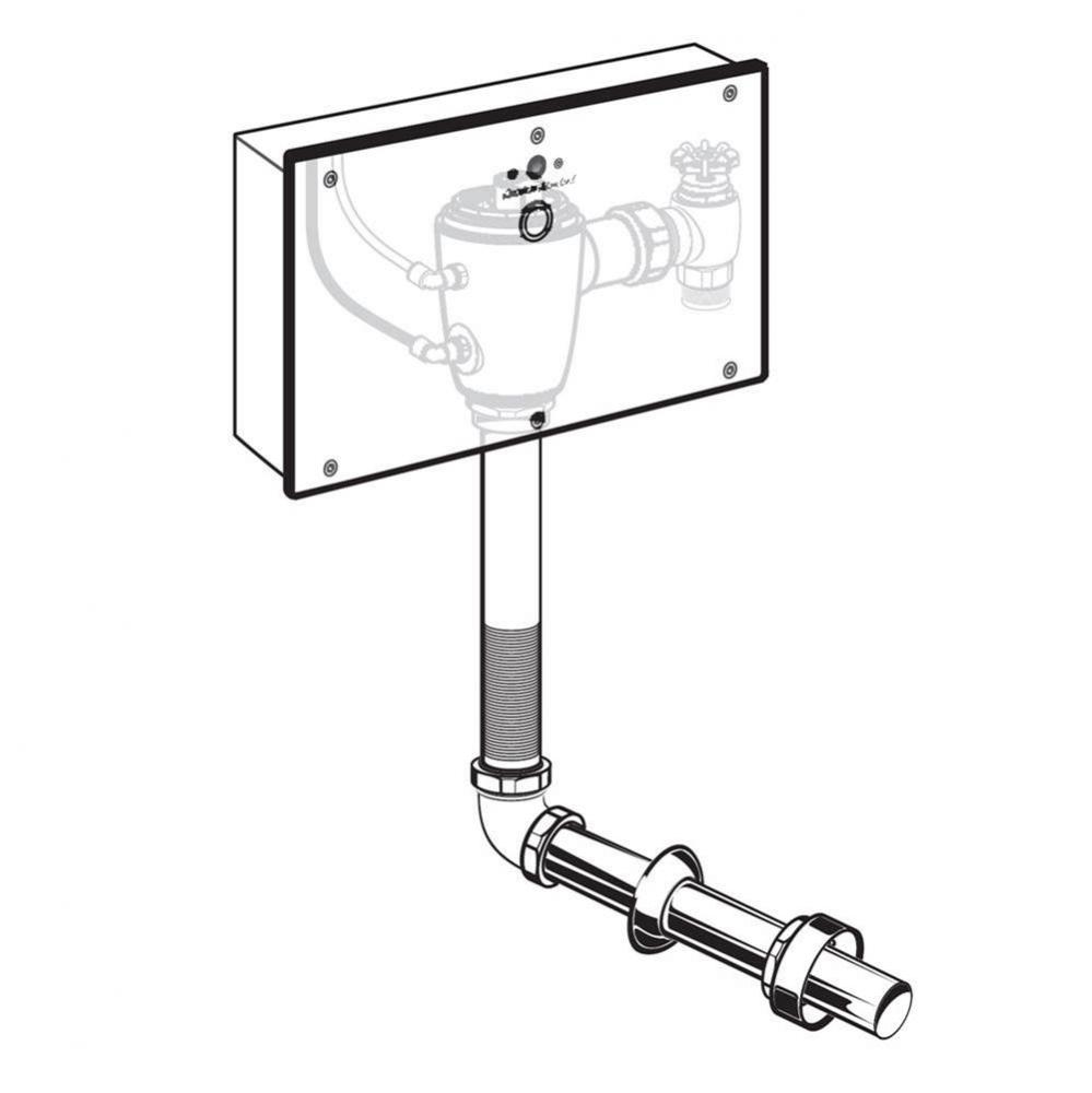 Ultima™ Selectronic Concealed Toilet Flush Valve with Wall Box, Base Model, Piston-Type, 1.28 gp