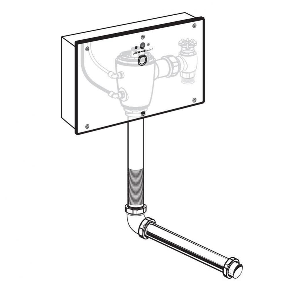 Ultima™ Selectronic Concealed Toilet Flush Valve with Wall Box, Base Model, Piston-Type, 1.28 gp