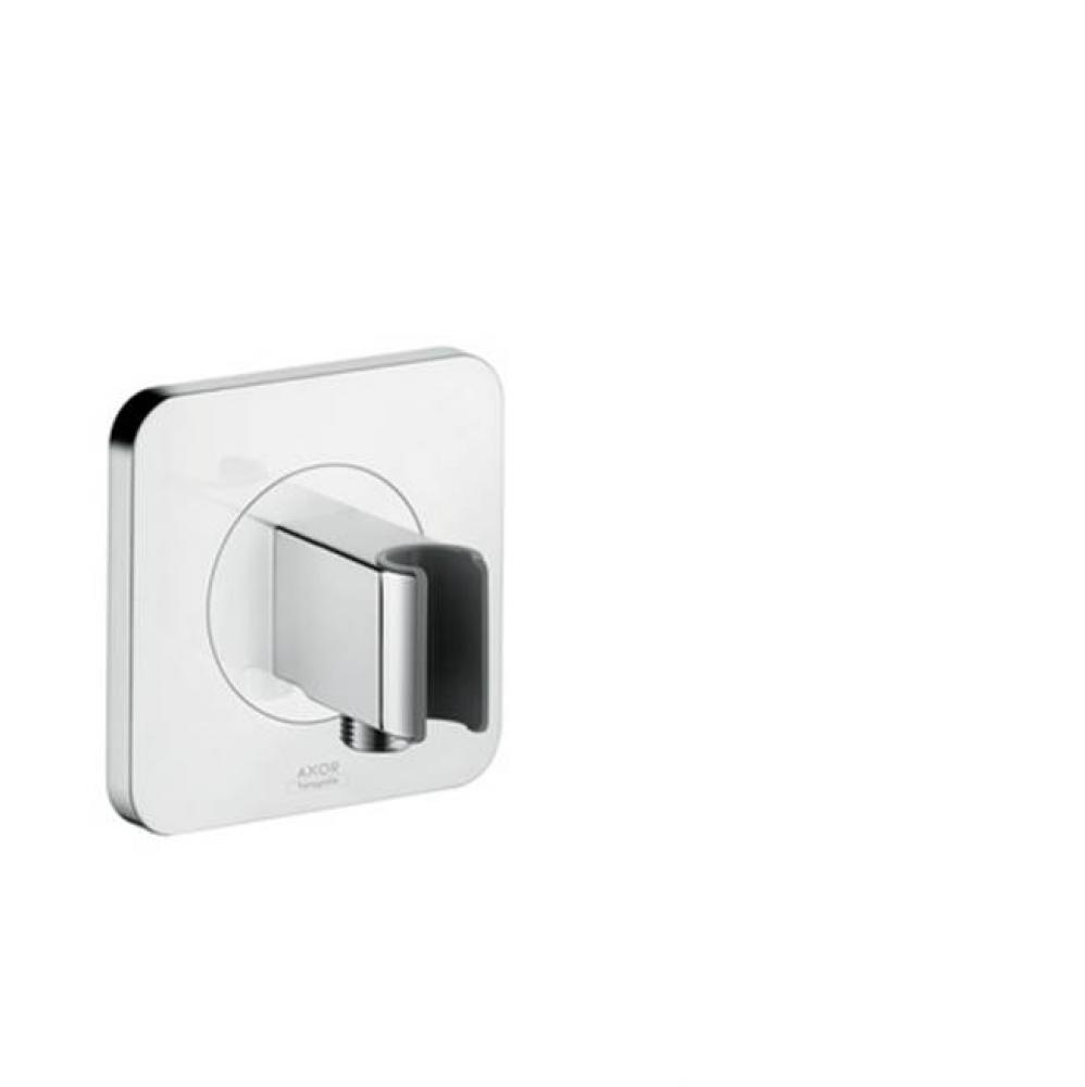 AXOR Citterio E Handshower Holder with Outlet 5'' x 5'' in Chrome